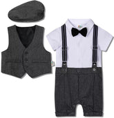 Boys Short Sleeve Tuxedo Set.